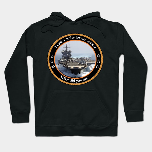 What did you do for your country? Hoodie by Airdale Navy